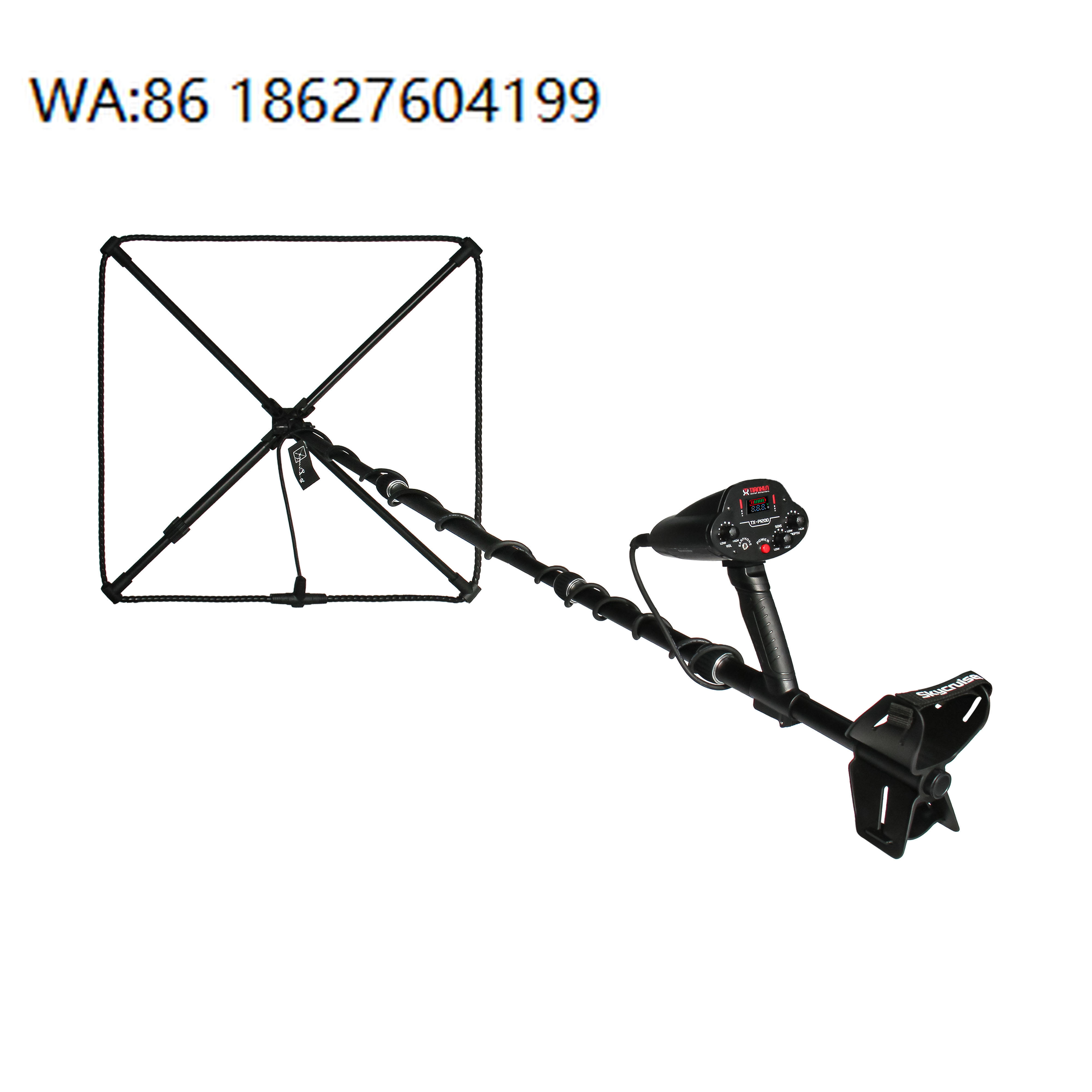 Pi Display - Handgehaltener Untergrund-Golddetektor IP68 Wasserdicht 60cm Spule