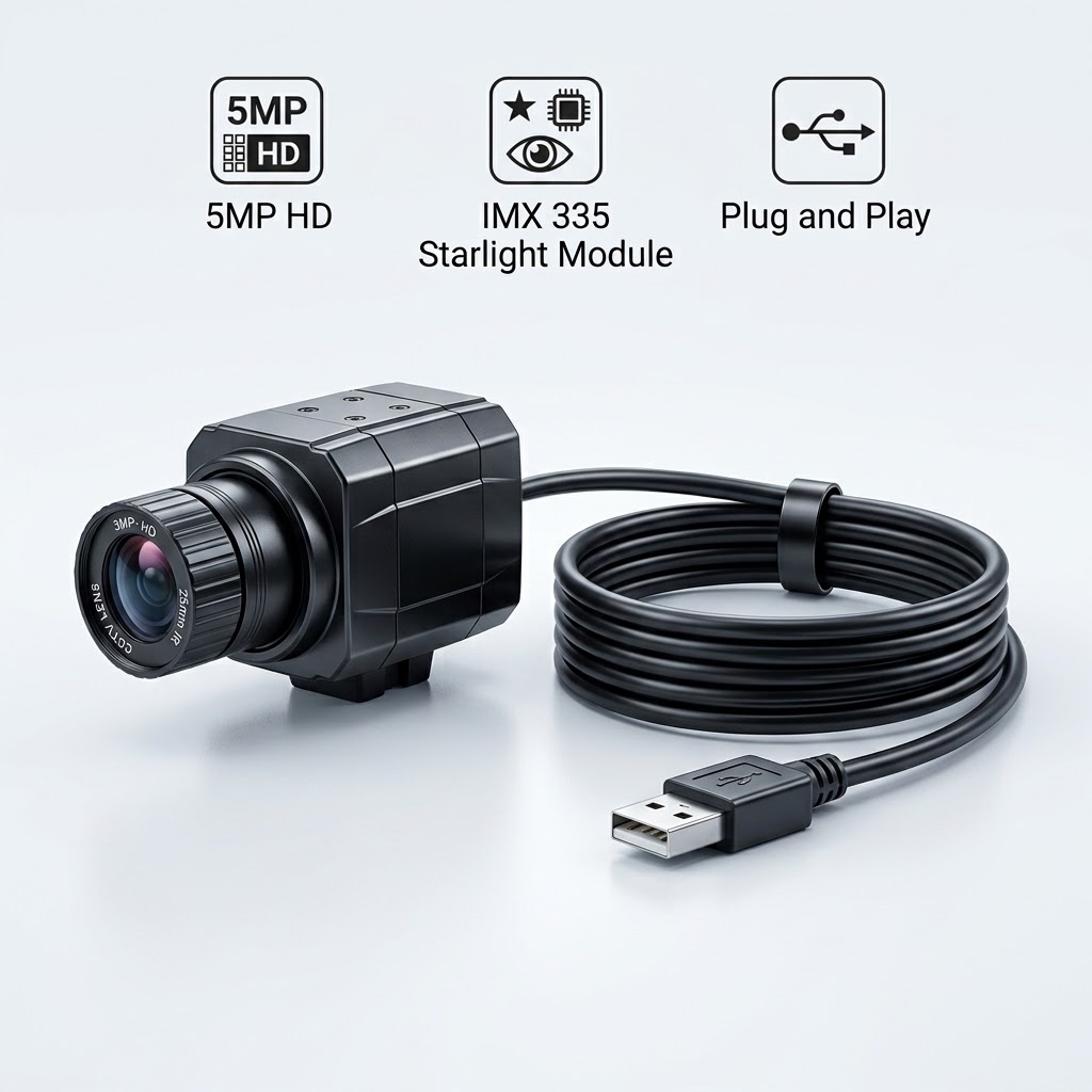 Pi Camera Cable - 5MP/1080P IMX335 USB-Kamera 2,8/4/6/8/12/16/25mm Objektiv UVC