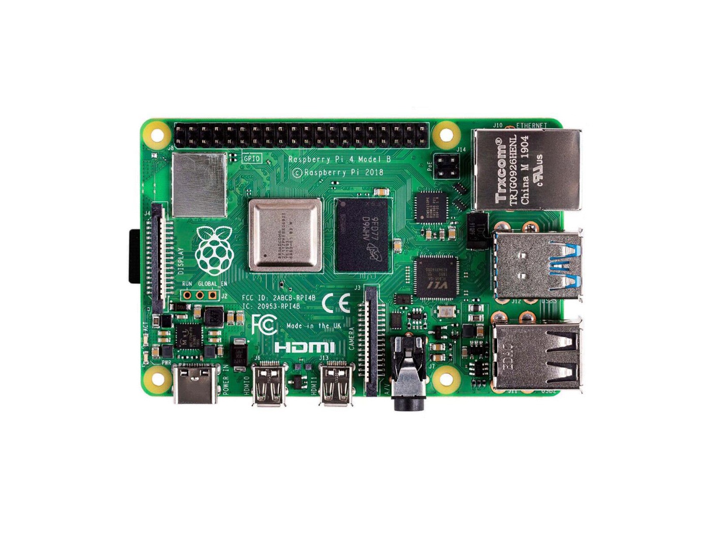 Pi 4 Case - Raspberry Pi 4 Computer Modell B,