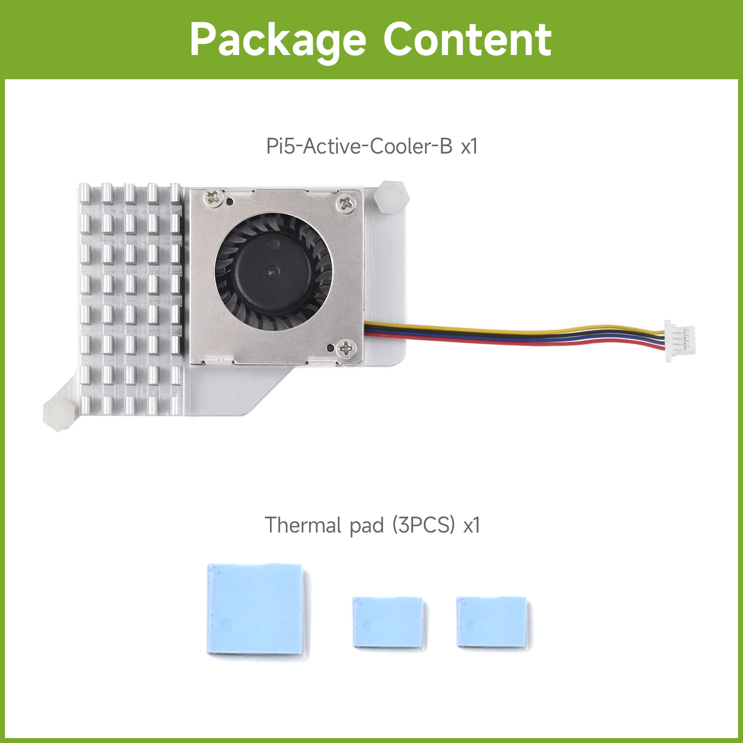 Raspberry Pi 5 - Waveshare Active Cooler (B) für Raspberry